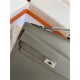 Hermes Kelly Sellier 25 Epsom WAX Grey High