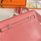 Hermes Kelly Danse 22cm Evercolor WAX Rose eLipstick Silver Metal High