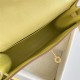 Hermes Kelly Danse 22cm Swift Leather WAX Jaune Poussin Gold Metal High