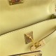 Hermes Kelly Danse 22cm Swift Leather WAX Jaune Poussin Gold Metal High