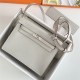 Hermes Kelly Danse 22cm Evercolor WAX Pearl Gray Silver Metal High