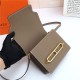 Hermes Roulis 19 bag Evercolor WAX Gold Metal Etoupe High