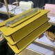 Hermes Roulis 19 bag Evercolor WAX Silver Metal Yellow High