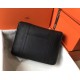 Hermes Steve 35 Messenger Bag In Black Clemence Calfskin High