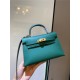 Hermes Kelly Mini II Bag Epsom Leather In Malachite CTN High