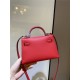 Hermes Kelly Mini II Bag Epsom Leather In Rouge H CTN High