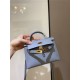 Hermes Kelly Mini II Bag Epsom Leather In Bleu Brume CTN High