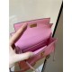 Hermes Kelly Mini II Bag Epsom Leather In Rose Saiura CTN High