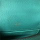 Hermes Kelly Pochette Bag Epsom Leather Silver/Gold Metal WAX High