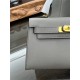 Hermes Kelly Mini II Bag Epsom Leather In Etain CTN High