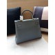 Hermes Kelly 25/28cm Retourne Bag Calfskin In Bleu Lin High