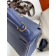 Hermes Kelly 25/28cm Retourne Bag Togo Leather In bleu obscur WAX High