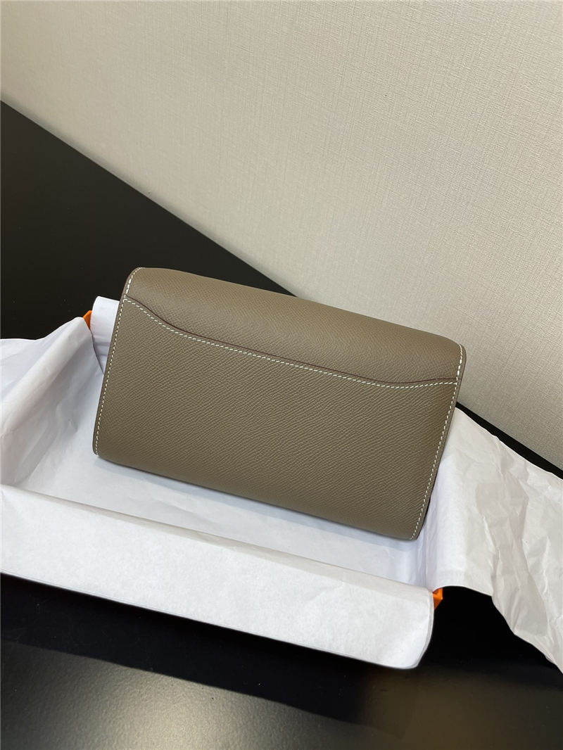 Hermes Constance To Go Long Wallet Epsom Leather Etoupe Gold-Metal WAX High