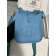 Hermes Evelyne III TPM Mini Bag Togo Leather In Blue WAX High