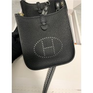 Hermes Evelyne III TPM Mini Bag Togo Leather In Black WAX High