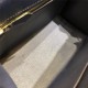 Hermes Kelly 25/28cm Sellier Bag Epsom Leather Silver/Gold Metal In Navy WAX High