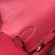 Hermes Kelly 25/28cm Sellier Bag Epsom Leather Silver/Gold Metal In Rose Pink WAX High