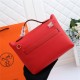 Hermes 2424 Mini Bag EVE Leather WAX Red High