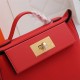 Hermes 2424 Mini Bag EVE Leather WAX Red High