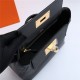 Hermes 2424 Mini Bag EVE Leather WAX Black High