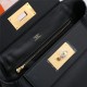 Hermes 2424 Mini Bag EVE Leather WAX Black High