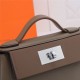 Hermes 2424 Mini Bag EVE Leather WAX Etoupe High