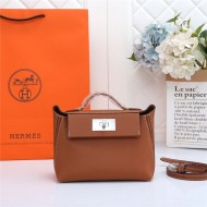 Hermes 2424 Mini Bag EVE Leather WAX Brown High