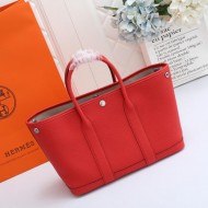 Hermes Garden Party 30/36 Bag Togo Leather WAX Red High