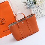 Hermes Garden Party 30/36 Bag Togo Leather WAX Orange High