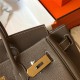 Hermes Birkin 25/30/35cm Bag Togo Leather In Gri Elephant WAX High