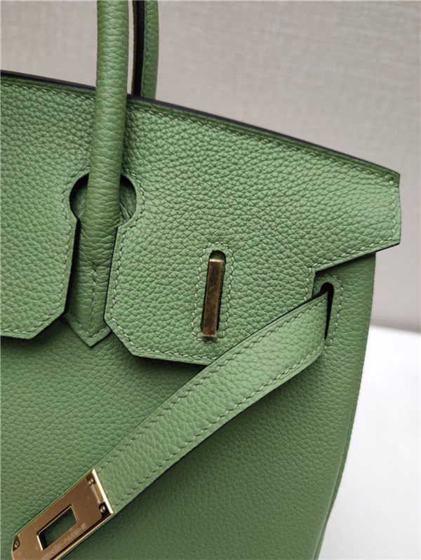 Hermes Birkin 25/30/35cm Bag Togo Leather In Vert Criquet Green WAX High