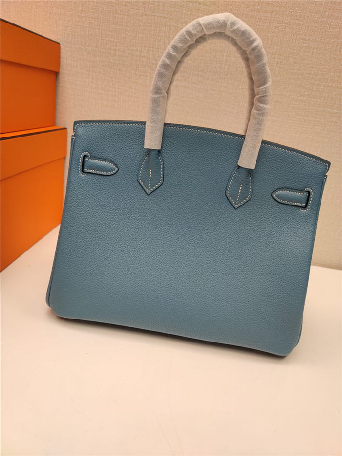 Hermes Birkin 25/30/35cm Bag Togo Leather In Denim Fonce WAX High