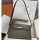 Hermes Kelly Elan 27cm Goatskin Etoupe Silver-Metal WAX High