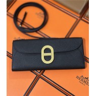 Hermes Chaine D Ancre To Go wallet Epsom calfskin WAX Black High