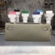 Hermes Kelly Cut Clutch Epsom Silver/Gold Metal WAX High