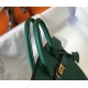 Hermes Birkin 25/30/35cm Bag Calfskin Silver/Gold Metal In Dk-Green High