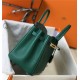 Hermes Birkin 25/30/35cm Bag Calfskin Silver/Gold Metal In Dk-Green High