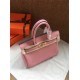 Hermes Birkin 25/30/35cm Bag Calfskin Silver/Gold Metal In Pink High