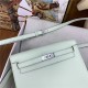 Hermes Kelly Danse 22cm Evercolor WAX Vert Fizz Silver Metal High