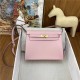 Hermes Kelly Danse 22cm Evercolor WAX Rose Saiura Silver Metal High