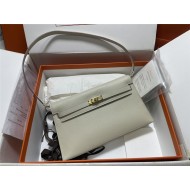 Hermes Kelly Elan 27cm Goatskin Craie Gold-Metal WAX High