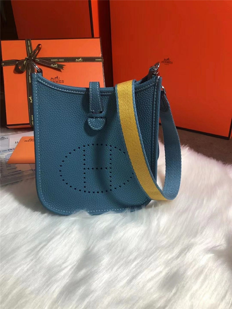 Hermes Evelyne III TPM Mini Bag Calfskin In Colvert High