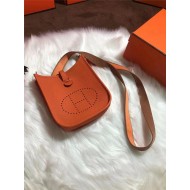 Hermes Evelyne III TPM Mini Bag Calfskin In Orange High