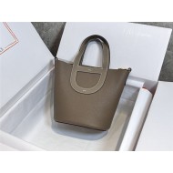 Hermes In-The-Loop 18 Handbag WAX Etoupe grey Silver-Metal High