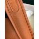 Hermes Evelyne III PM Bag Clemence Leather In Orange High