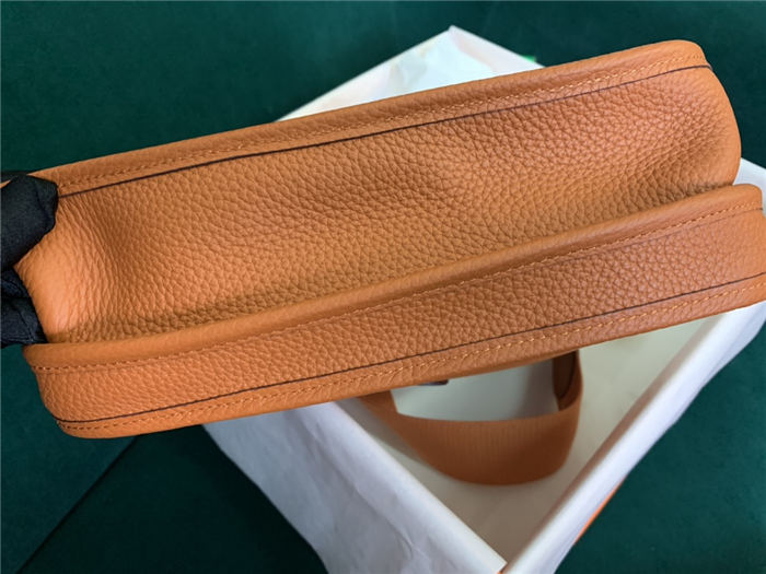 Hermes Evelyne III PM Bag Clemence Leather In Orange High