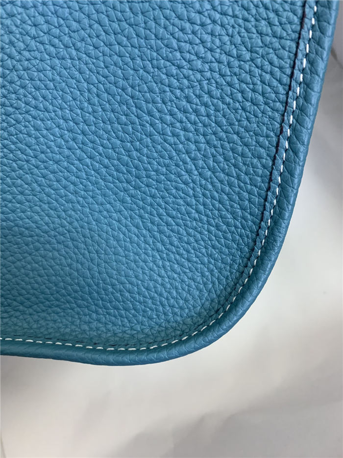 Hermes Evelyne III PM Bag Clemence Leather In Blue High