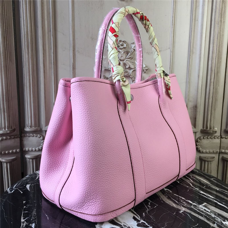 Hermes Garden Party 30/36 Bag Togo Calfskin In Pink High