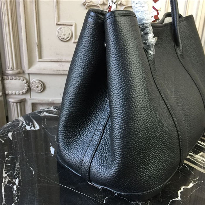 Hermes Garden Party 30/36 Bag Togo Calfskin In Black High