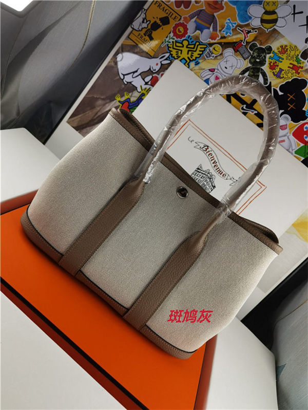 Hermes Garden Party 30/36 Bag Canvas&Togo WAX High